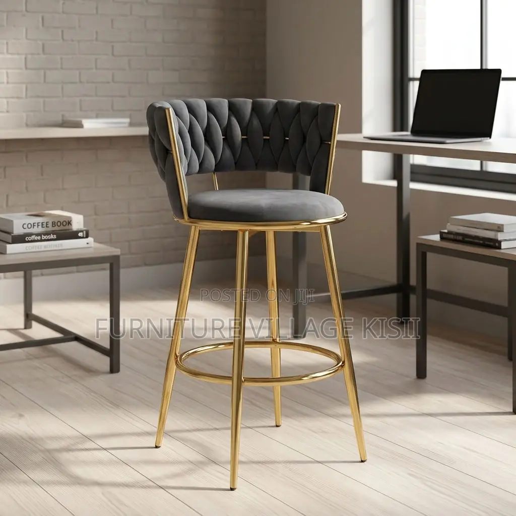 Counter Height Gray Bar Stool
