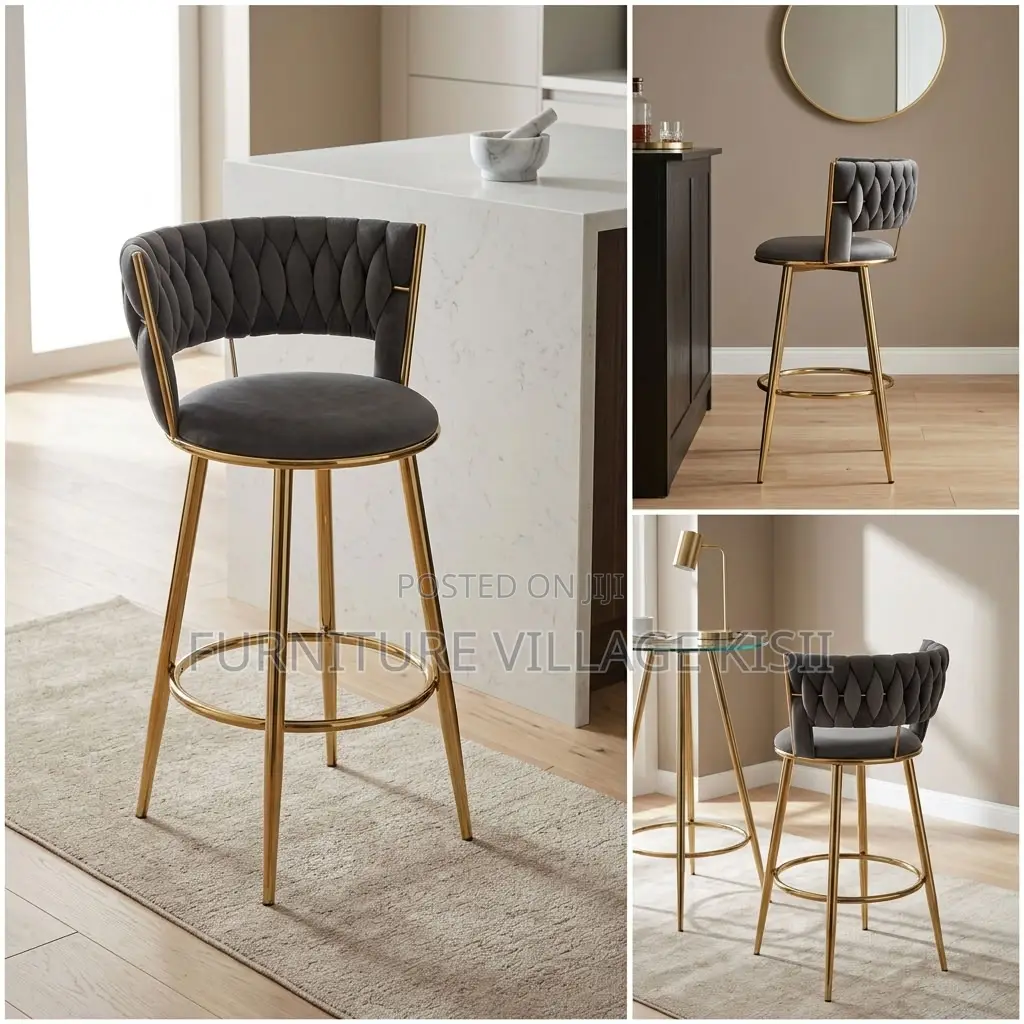 Counter Height Gray Bar Stool