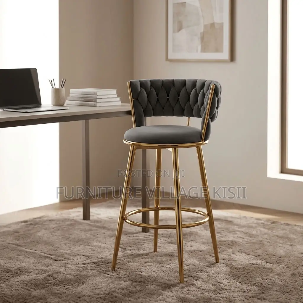 Counter Height Gray Bar Stool