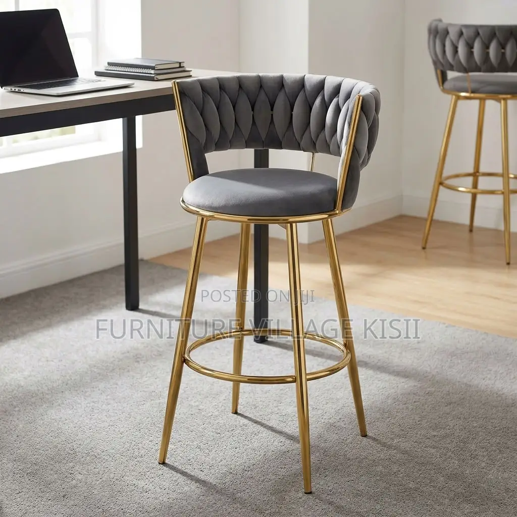 Counter Height Gray Bar Stool
