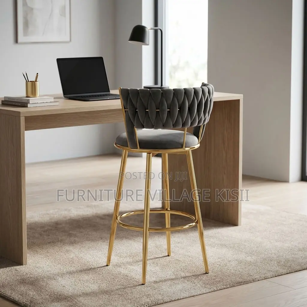 Counter Height Gray Bar Stool