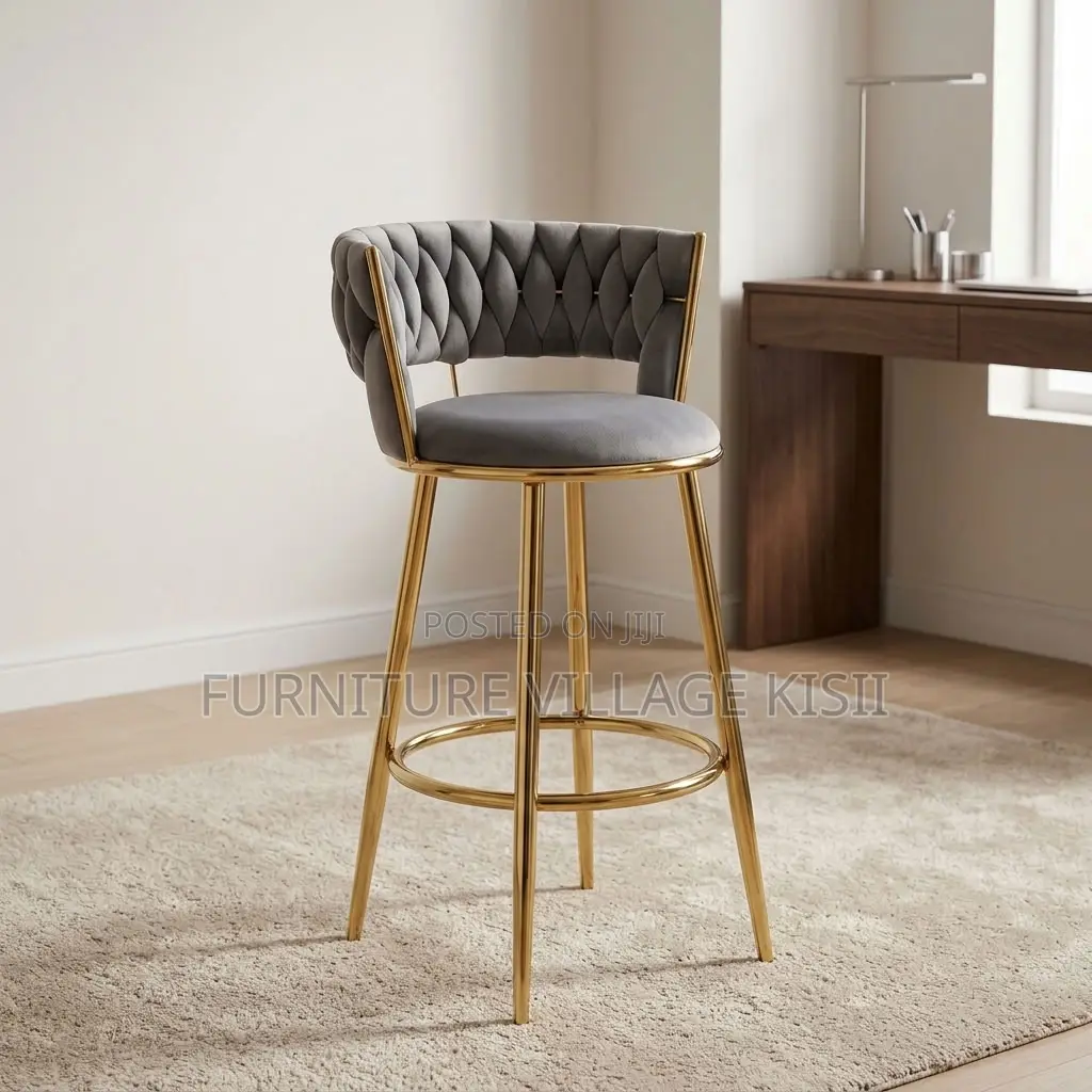 Counter Height Gray Bar Stool