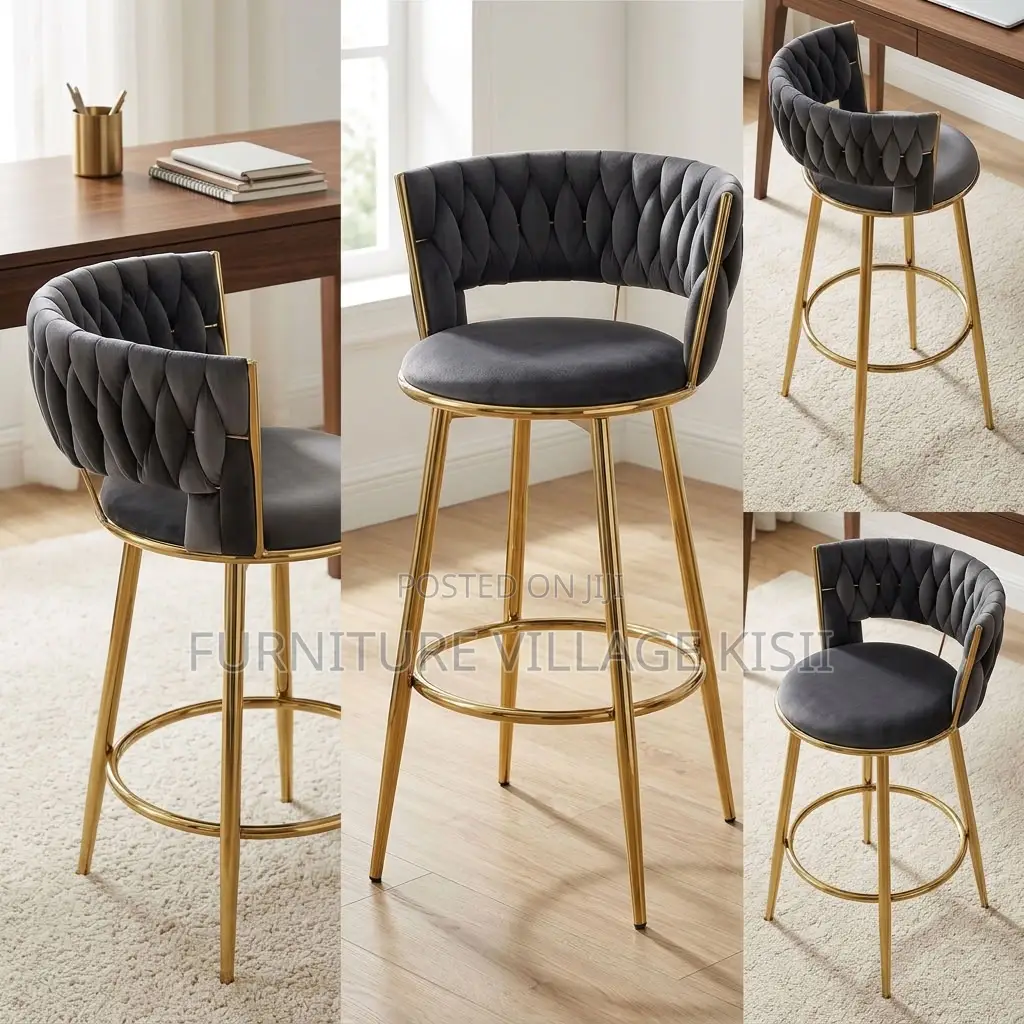 Counter Height Gray Bar Stool