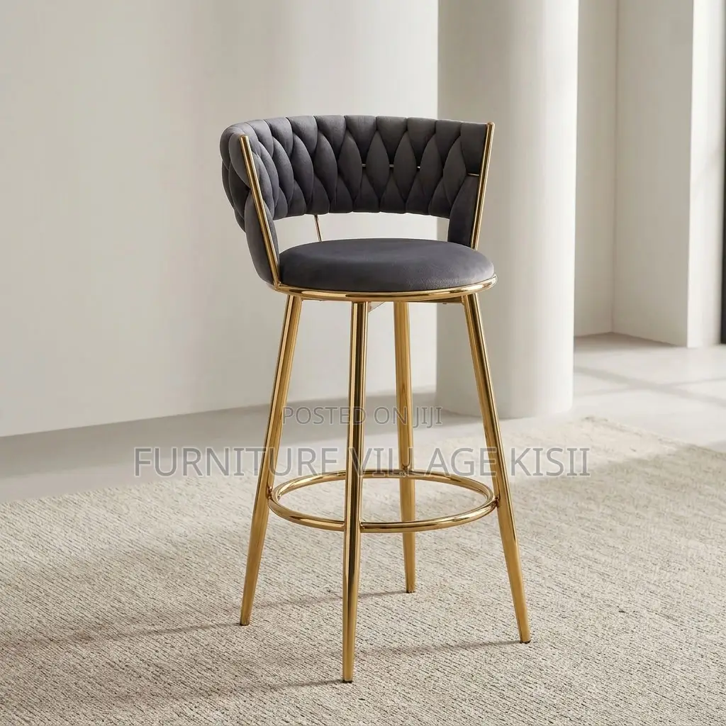 Counter Height Gray Bar Stool