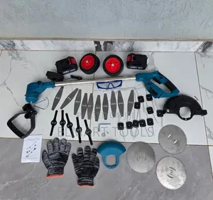 Cordless Electric Brush Cutter and Grass Trimmer Kit