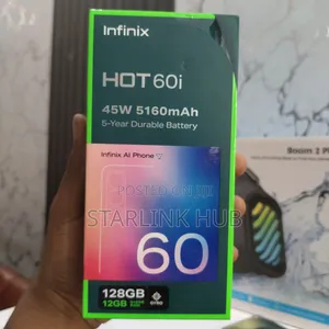 New Infinix Hot 60i 128 GB Silver