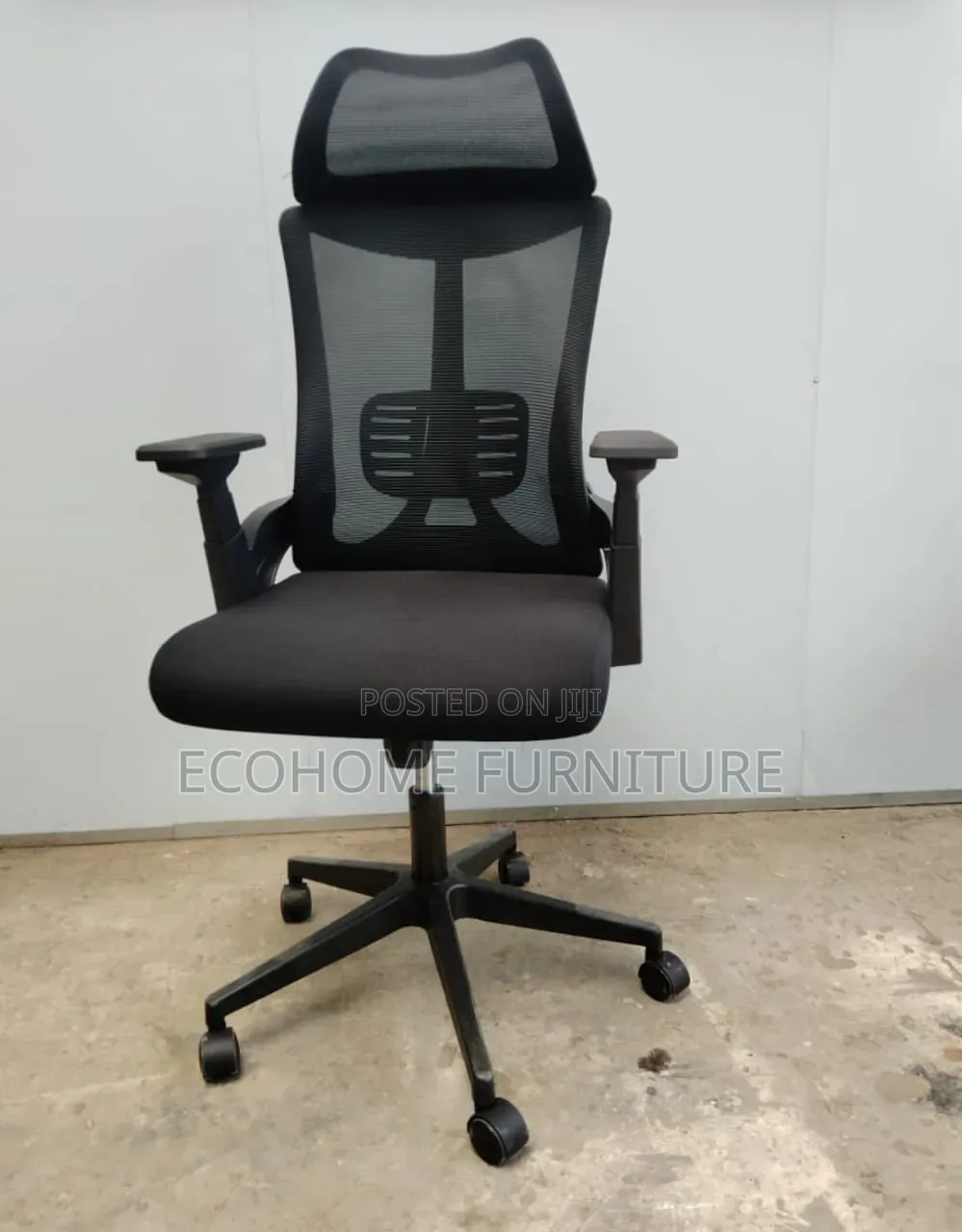 Ergonomic Mesh Office Chair With Headrest Lumbar Support