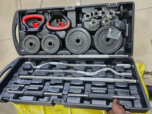 58kg Dumbbells Set With a Curl Bar and Barbel Kettlebell Holder
