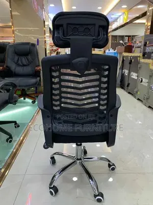 Executive Mesh Office Chair With Headrest Adjustable Height