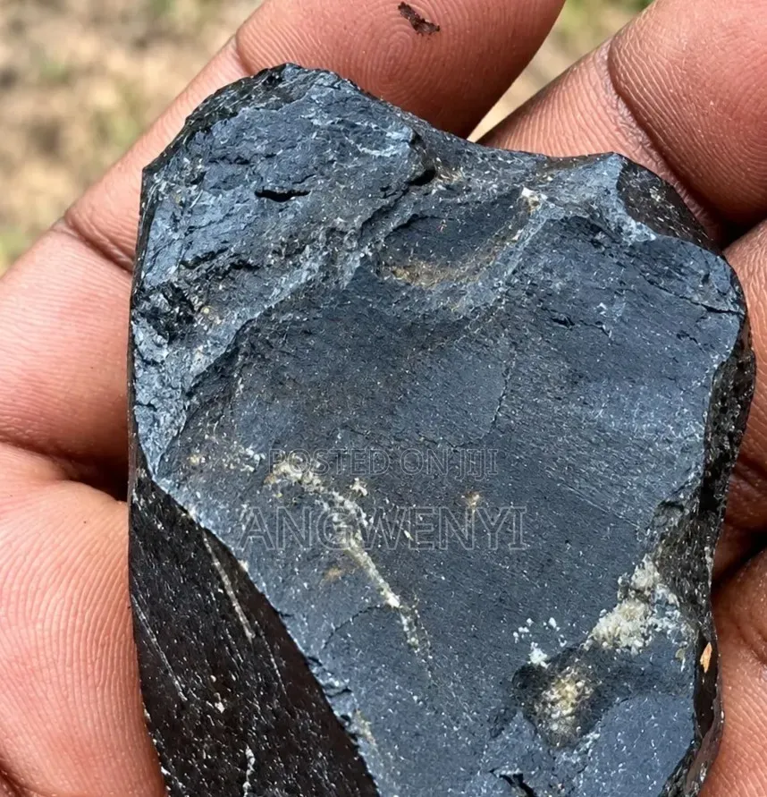 Obsidian Black Glassy Stone