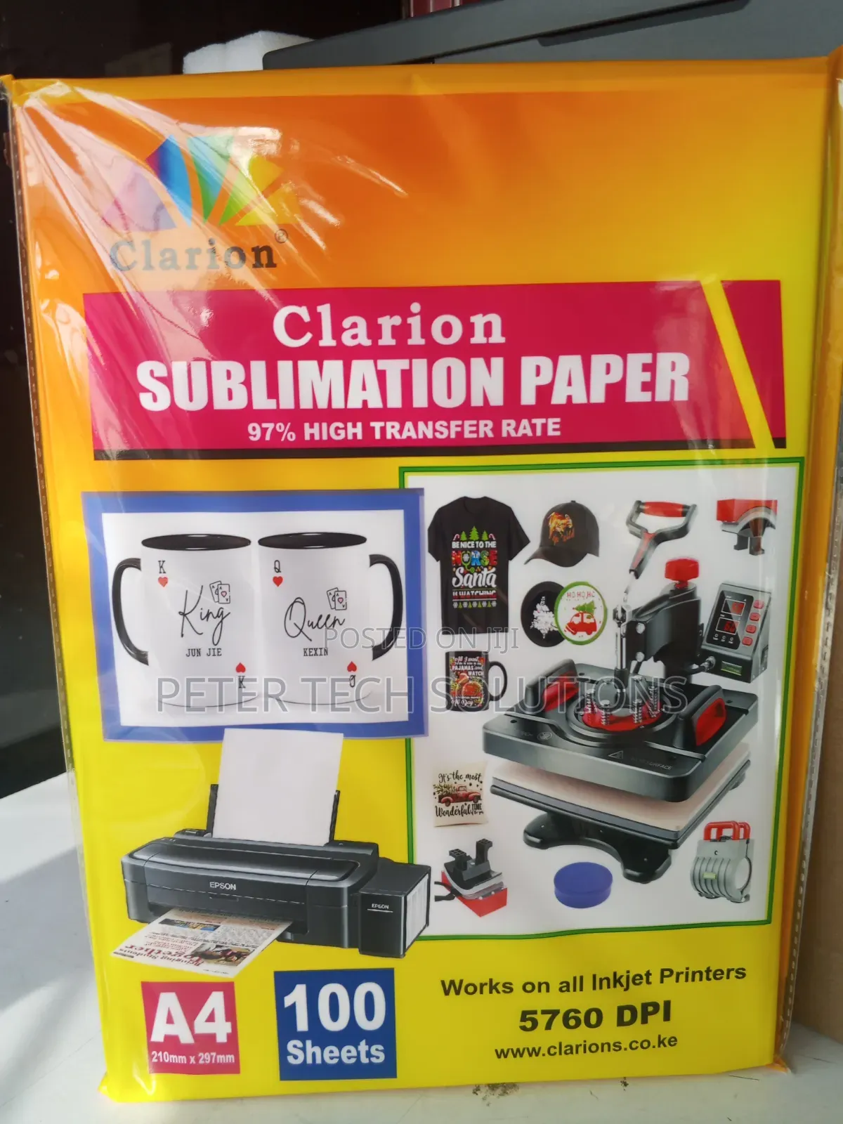 Clarion Sublimation Paper 97%high Transfer Rate