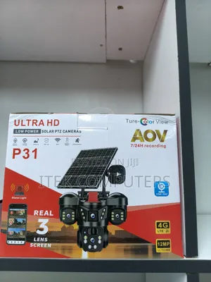 Triple Lens 4G CCTV With Alarm for Smart Outdoor Security