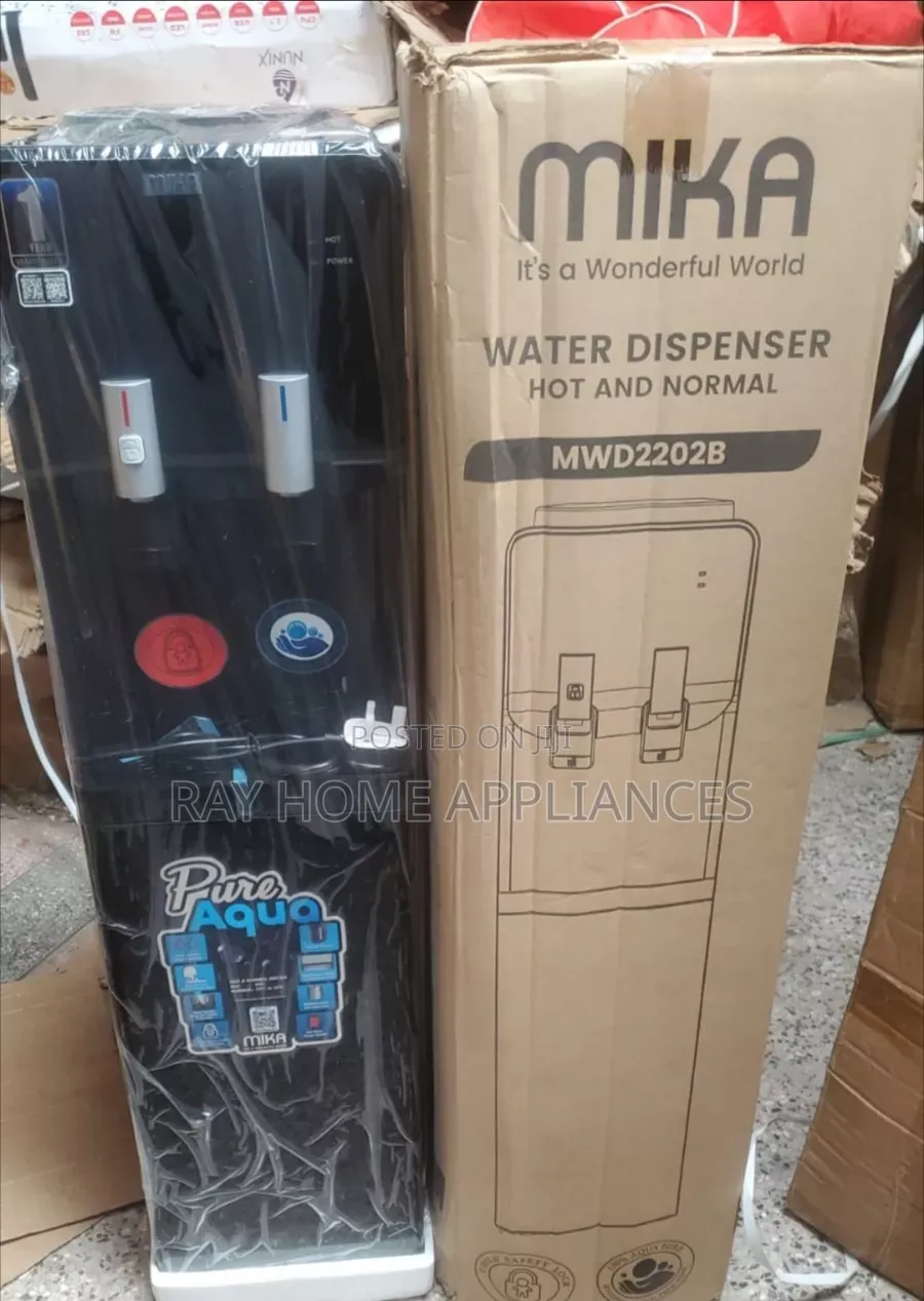 Black Hot and Normal Mika Water Dispenser
