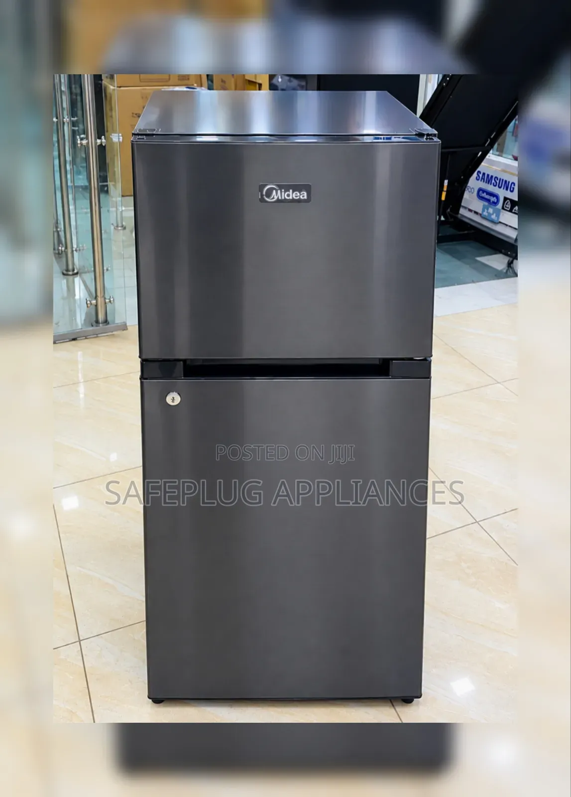 Midea 127L Double Door Fridge – MDRT187FGG28 | Top Freezer |