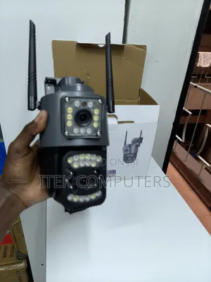 Electric Dual Camera 4G CCTV for Indoor and Outdoor Security