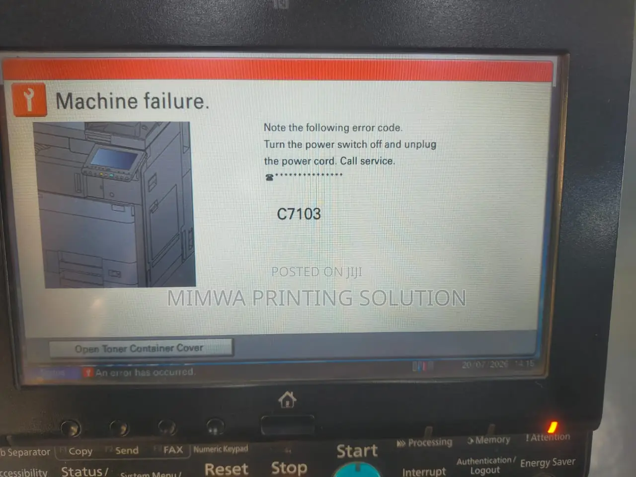 Professional Taskalfa, Ecosys Kyocera Printers Repair and Servicing