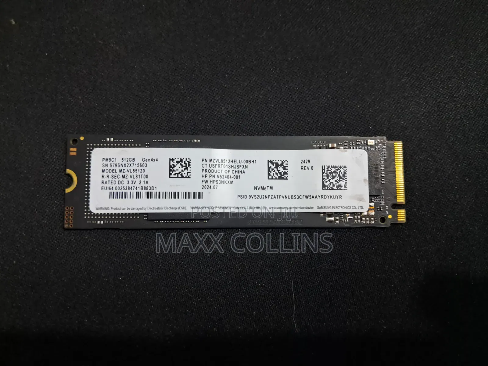 Samsung Pm9c1 512gb Nvme M.2 SSD (Gen4)