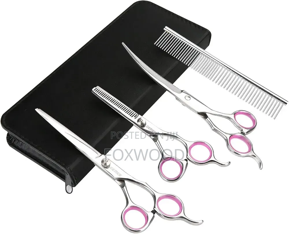 Pet Cat Dog Grooming Scissors Set 4 Pieces
