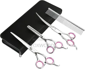 Pet Cat Dog Grooming Scissors Set 4 Pieces