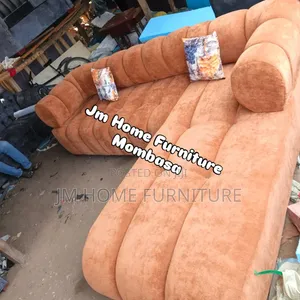 Bubble L Shaped Sofa 6 Seator With Spring Cushions and 2 Pilos