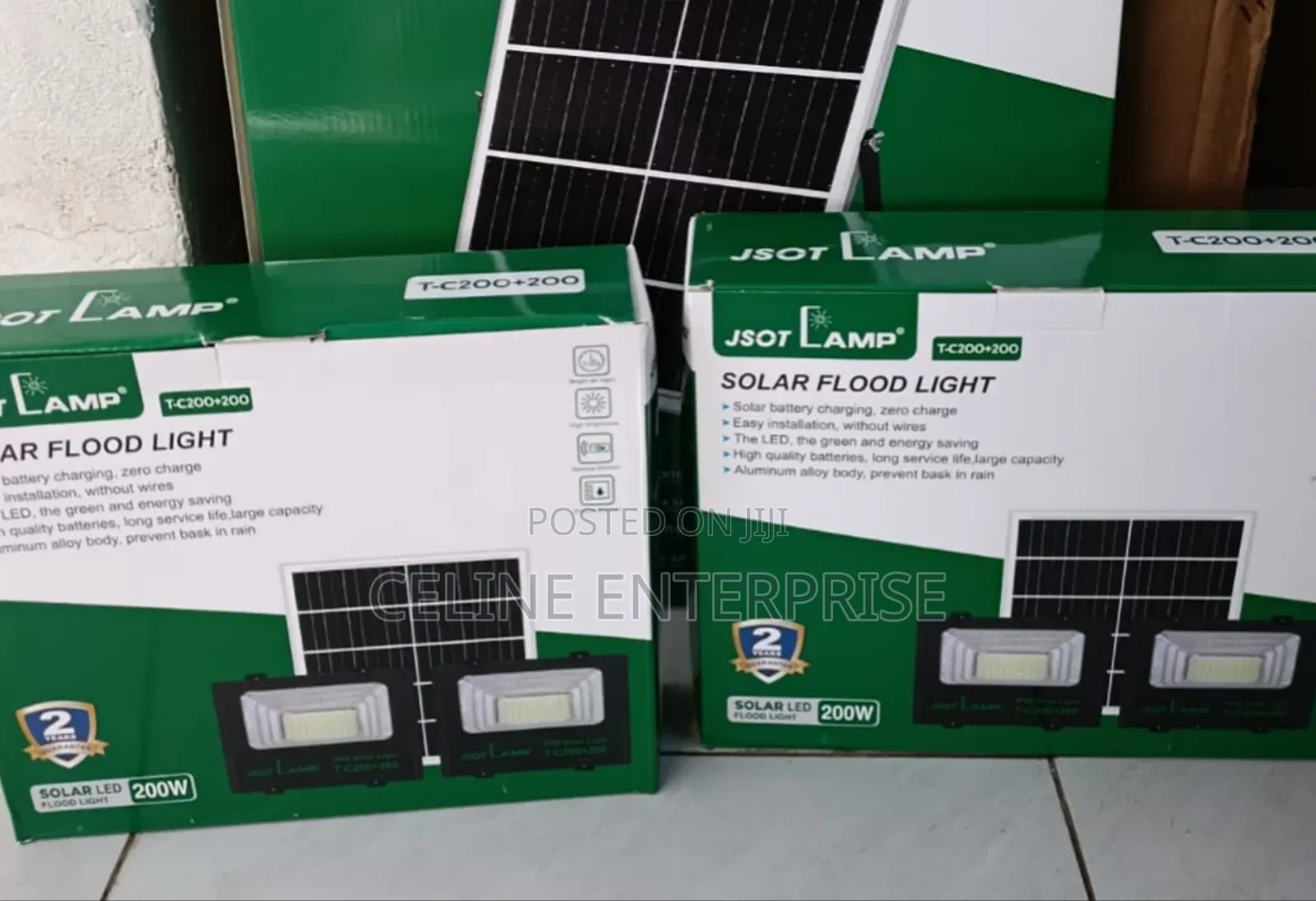 SOT 2-in-1 200+200W Solar Security Floodlight