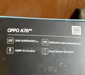 New Oppo A78 5G 128 GB Black