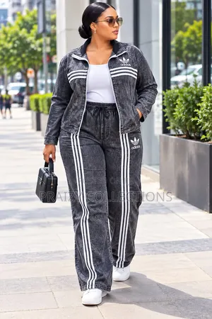 3pc Quality ADIDAS Denim Ladies' Trouser Set