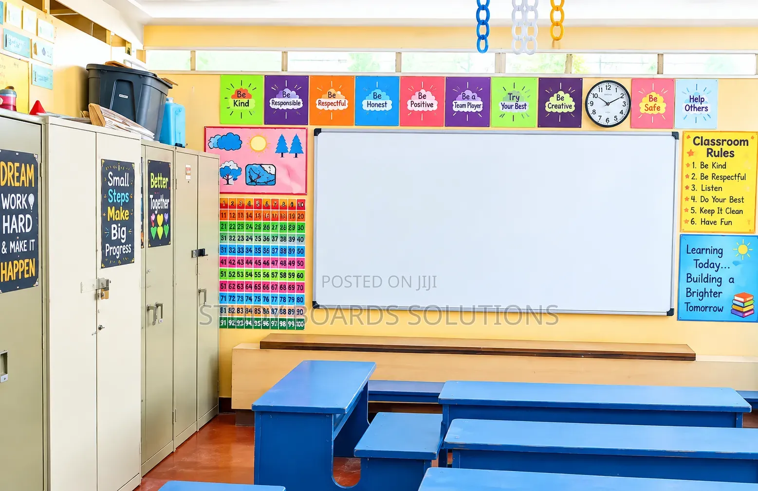 1.8mx1.2m Wallmounted Magnetic Whiteboard —Alluminium Framed