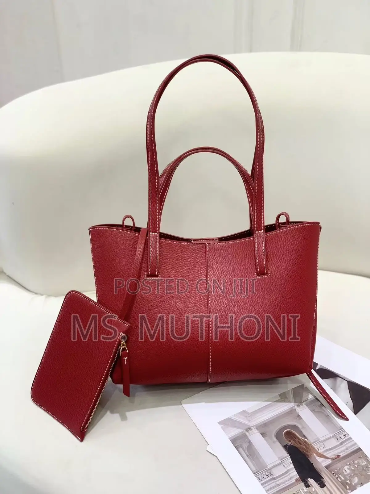 2 in 1 ( Tote + Wallet ) Polene Cyme ( Boxed )