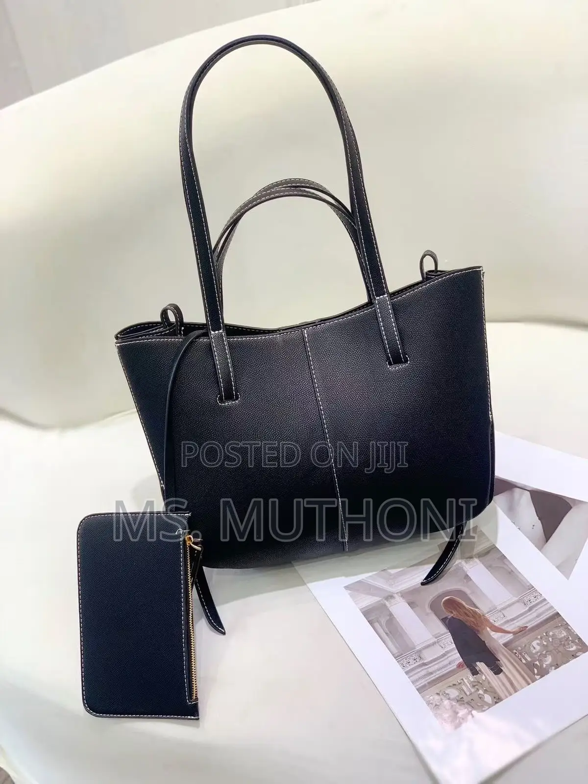 2 in 1 ( Tote + Wallet ) Polene Cyme ( Boxed )