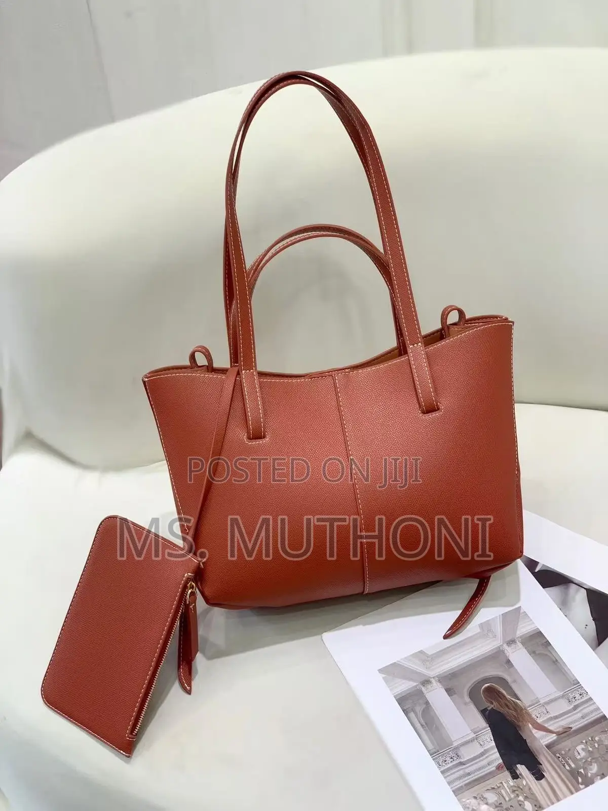 2 in 1 ( Tote + Wallet ) Polene Cyme ( Boxed )