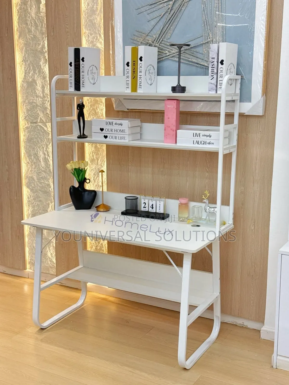 Executive Study Desk Office Table With Book Shelf Combined