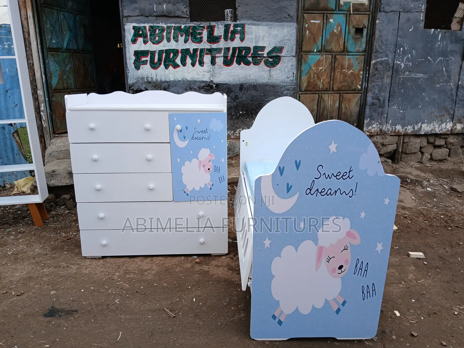 King Size Chest of Drawers and Baby Cot