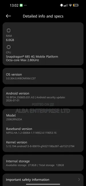 Xiaomi 15 256 GB Black