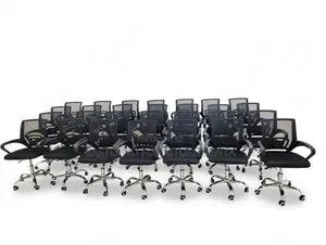 Black Mesh Mid-Back Office Chairs