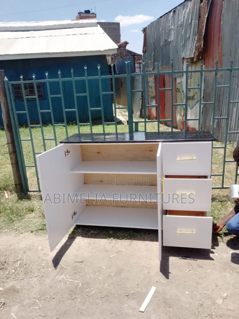 Kitchen Cabinet With Marble Top