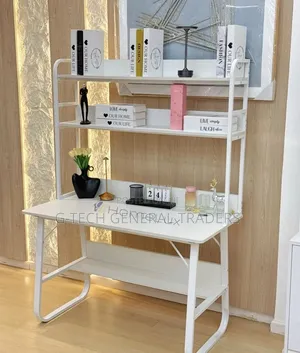 Executive Study Desk Office Table With Book Shelf Combined