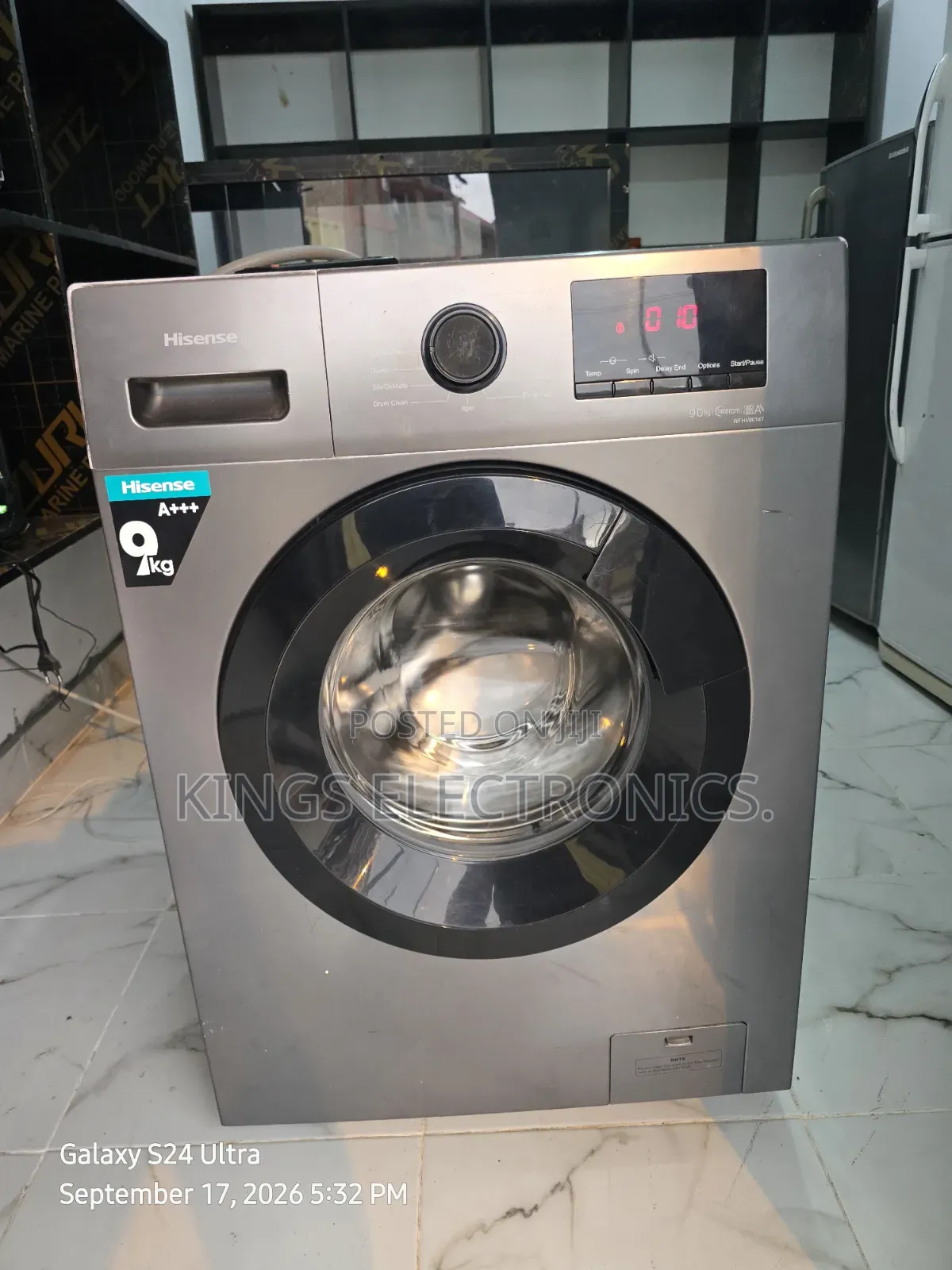 Hisence Washing Machine 9kg.