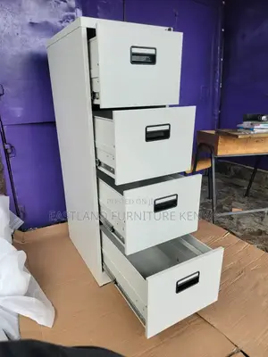 Heavy Duty Filing Cabinet - 4 Drawers White