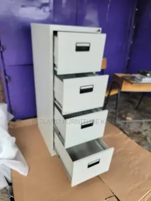 Vertical Metal Filing Cabinet - 4 Drawer