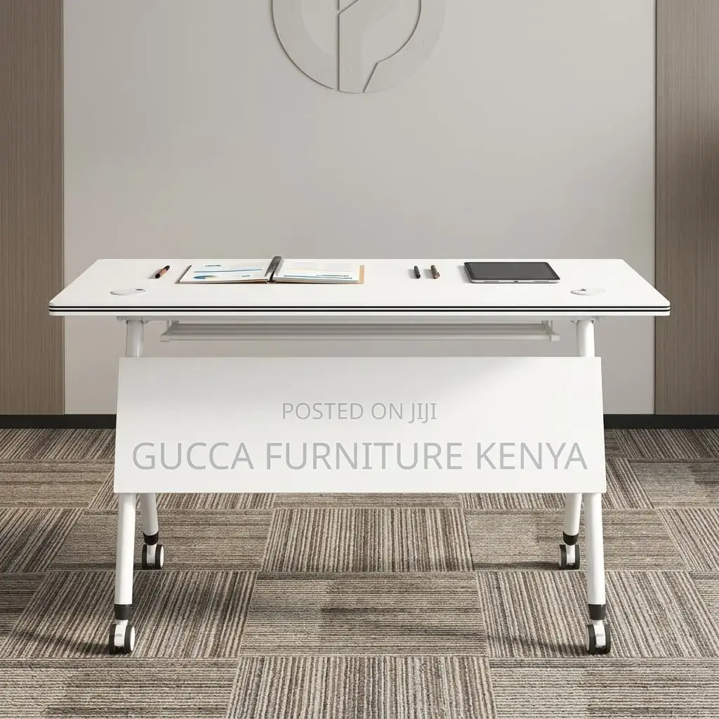 White Folding Training/Study Desk