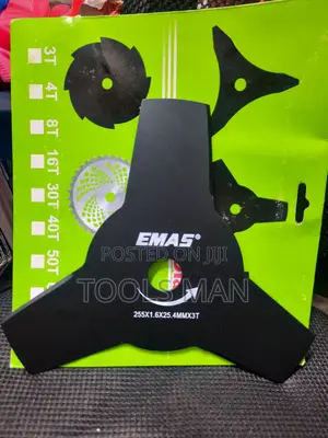 EMAS 3T Brush Cutter Blade 255mm 1.6mm Thick 25.4mm Bore Size