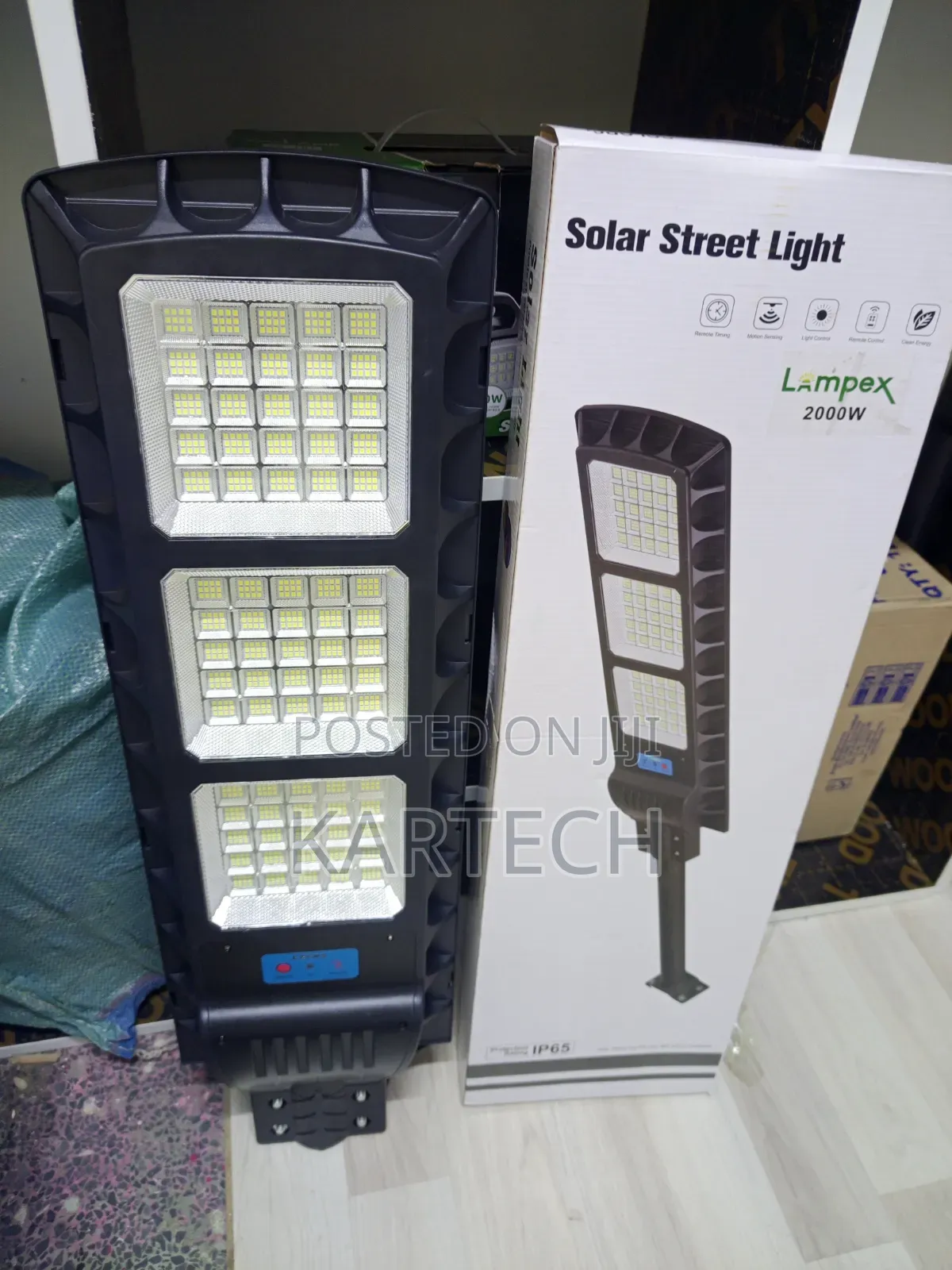 Lampex Heavy-Duty 2000W Solar Outdoor Street Light