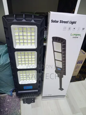 Lampex Heavy-Duty 2000W Solar Outdoor Street Light