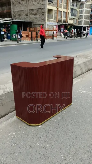 Burgundy Shade Reception Desk