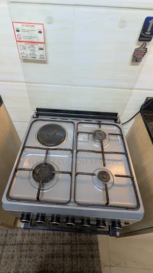 Mika 3-Gas + 1-Electric Plate Standing Cooker With Oven