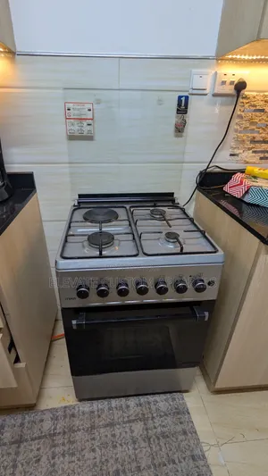 Mika 3-Gas + 1-Electric Plate Standing Cooker With Oven