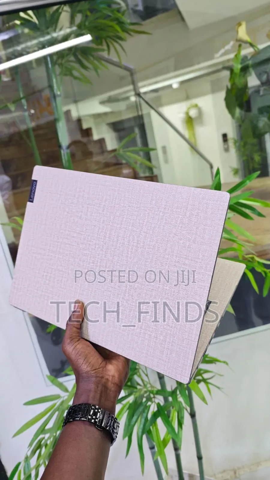 Textured Faux-Linen Patterned Laptop Skin