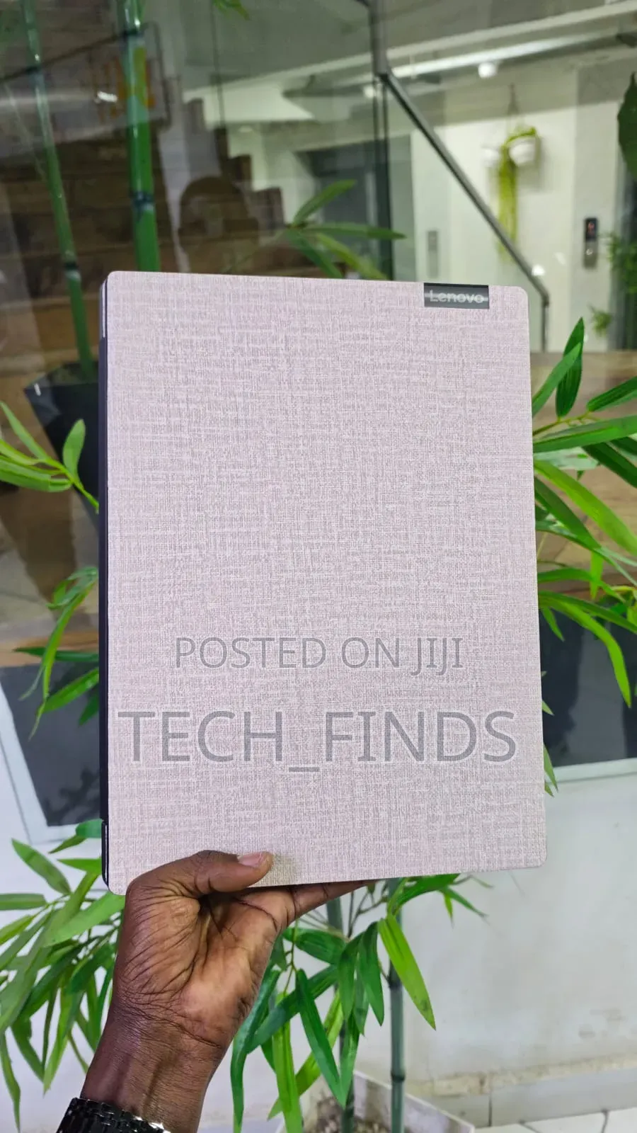 Textured Faux-Linen Patterned Laptop Skin