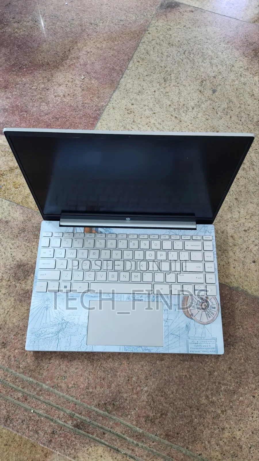 Nautical-Themed Customized Laptop Skin
